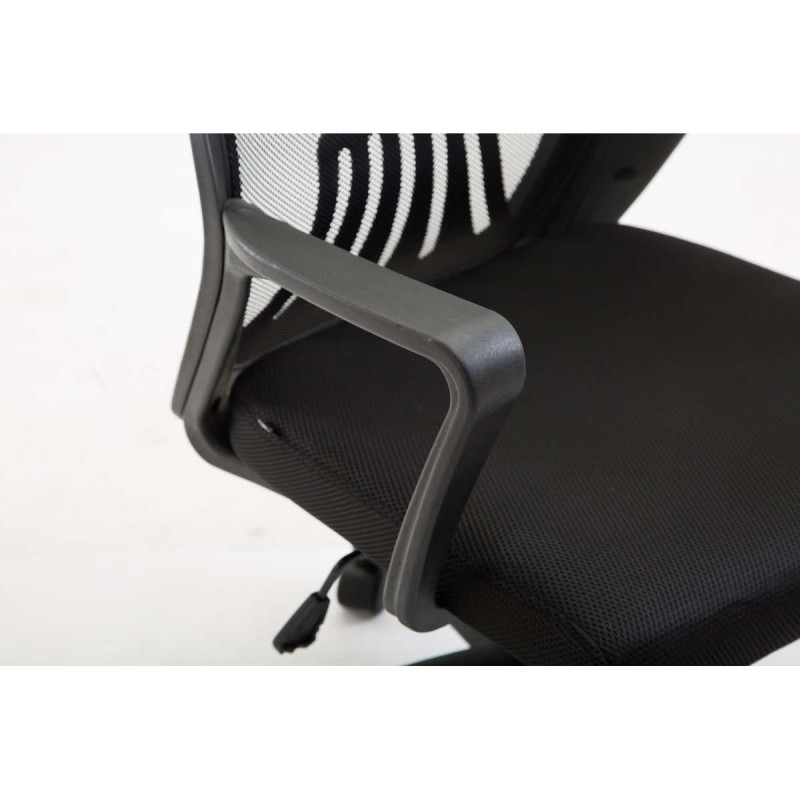 Silla de Oficina CLIVEN, soporte lumbar, en negro