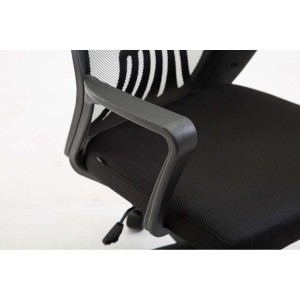 Silla de Oficina CLIVEN, soporte lumbar, en negro
