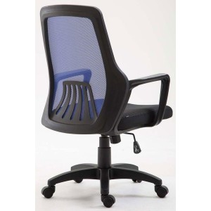 Silla de Oficina CLIVEN, soporte lumbar, en negro