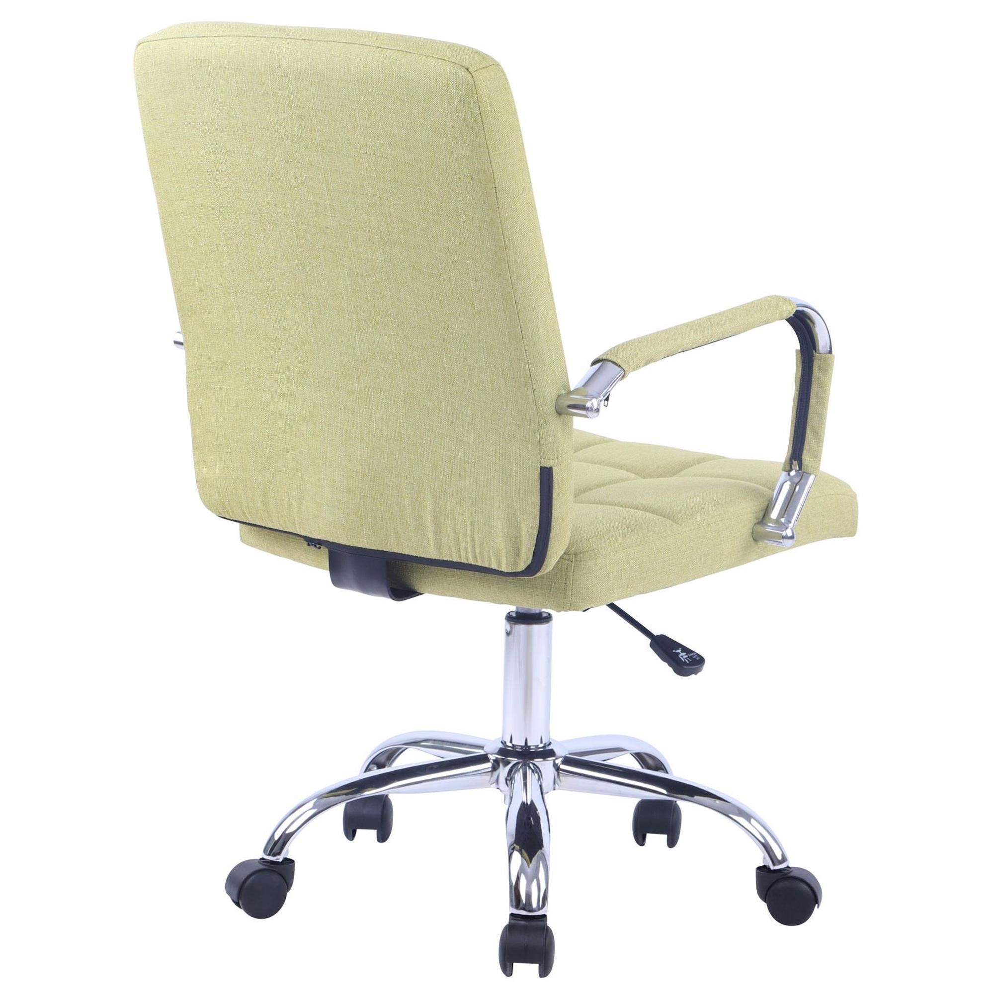 Silla de Oficina DELAN TELA, Grueso Acolchado, Base Metálica, en color Negro