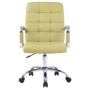 Silla de oficina DELAN TELA, grueso acolchado, en color negro
