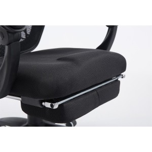 Silla de Oficina MARTXEL, reposapiés extensible, en negro