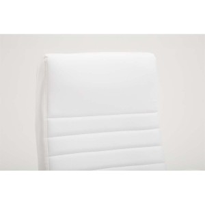 Silla de oficina VALANTY, grueso acolchado, en piel color negro