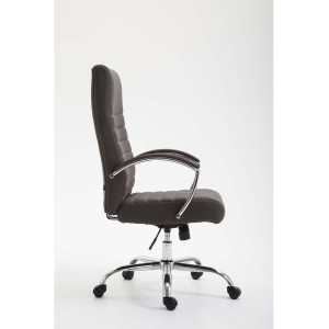 Silla de oficina VALANTY TELA, grueso acolchado, en color negro