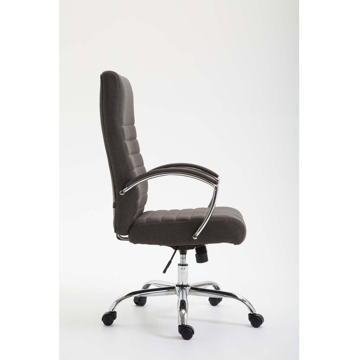 Silla de Oficina VALANTY TELA, Grueso Acolchado, Base Metálica, Tapizada en color Negro