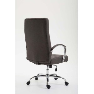 Silla de oficina VALANTY TELA, grueso acolchado, en color negro
