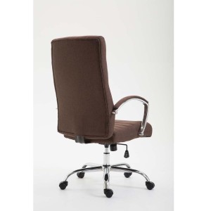 Silla de oficina VALANTY TELA, grueso acolchado, en color negro