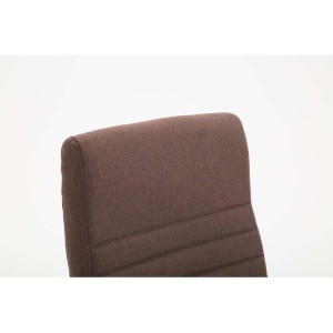Silla de oficina VALANTY TELA, grueso acolchado, en color negro