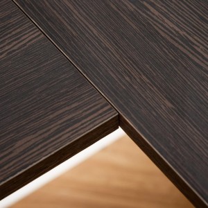 Mesa de ordenador DAVEN en madera color blanco y nogal