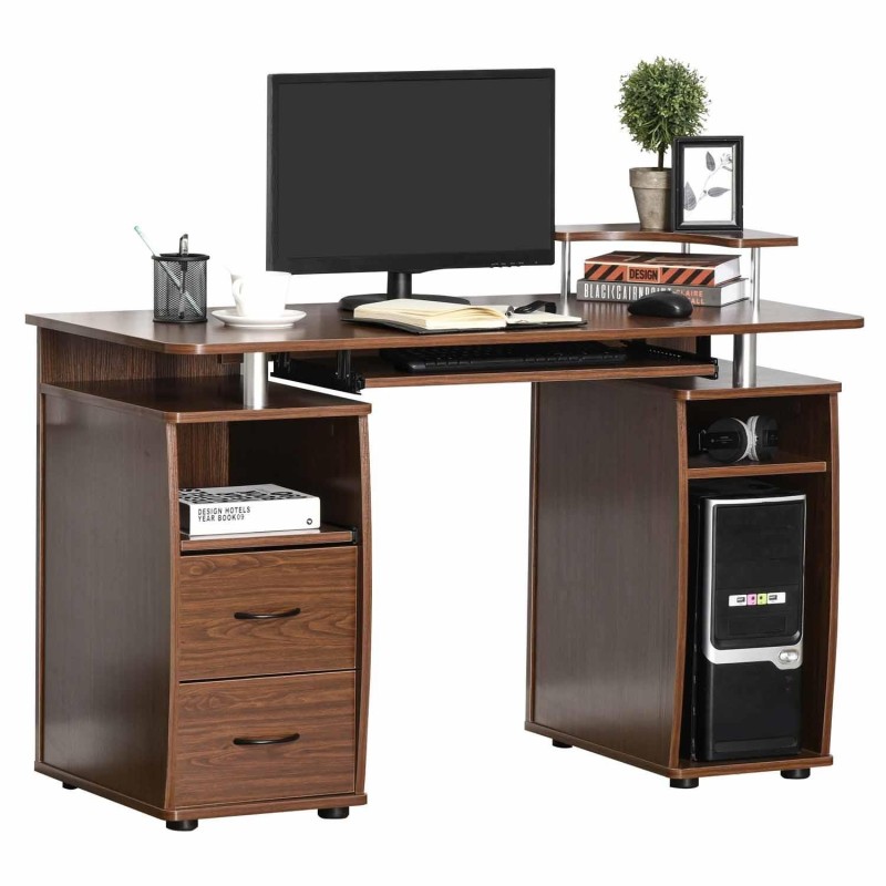 Mesa de ordenador GRISO en madera color negro