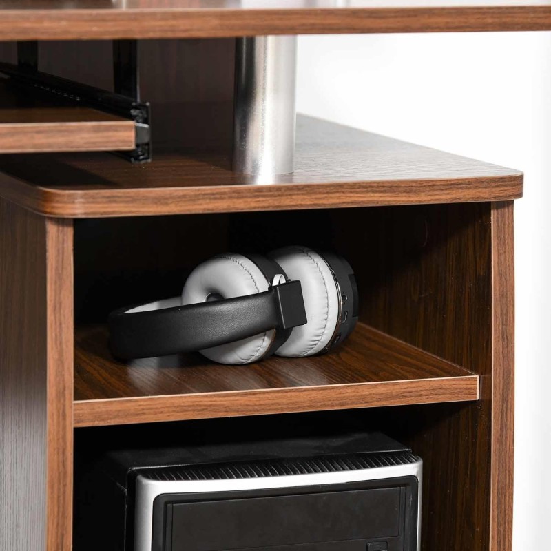 Mesa de ordenador GRISO en madera color negro