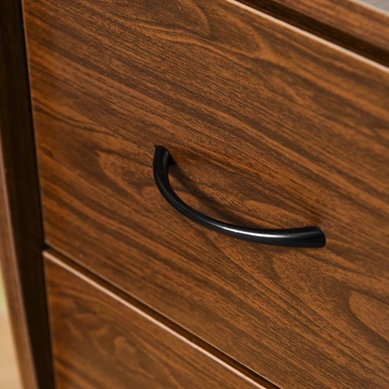Mesa de ordenador GRISO en madera color negro
