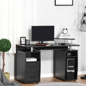 Mesa de ordenador GRISO en madera color negro