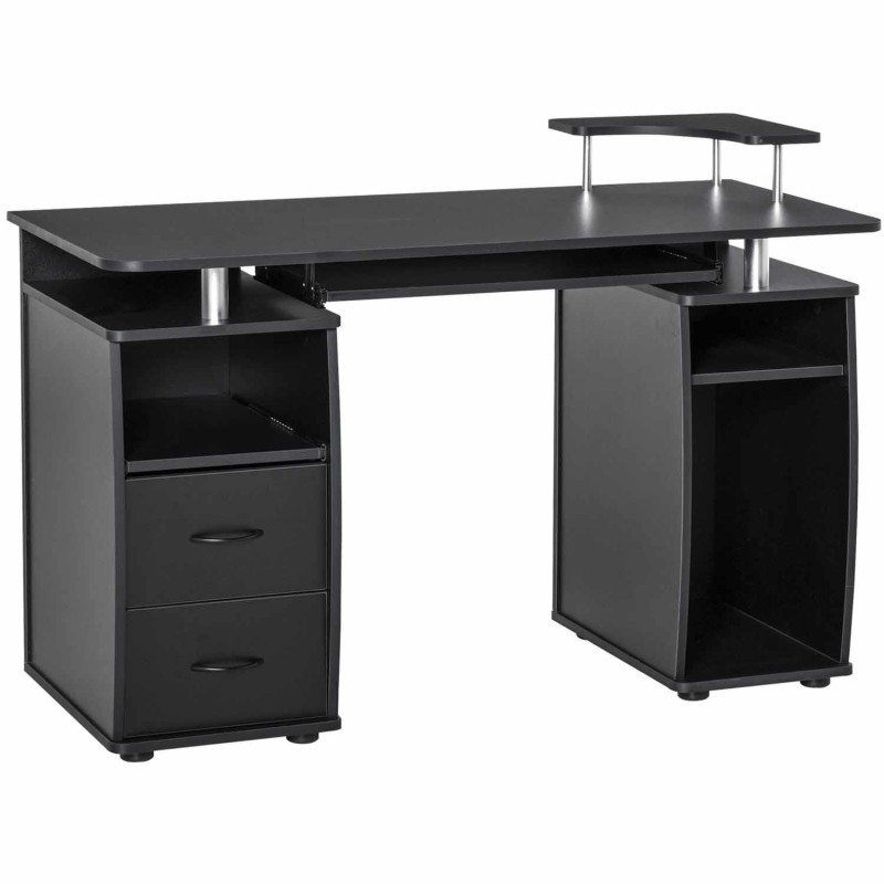 Mesa de ordenador GRISO en madera color negro