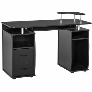 Mesa de ordenador GRISO en madera color negro