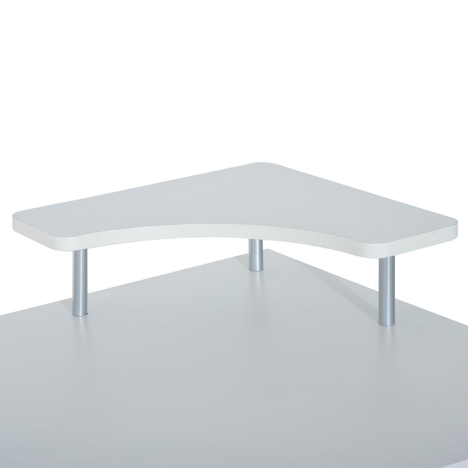 Mesa para Ordenador GRISO, con Cajones y Bandeja para Teclado, Dimensiones 120x55x85 cm, en Madera color Negro