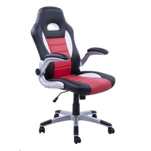 Silla de ordenador JORDAN en piel color negro