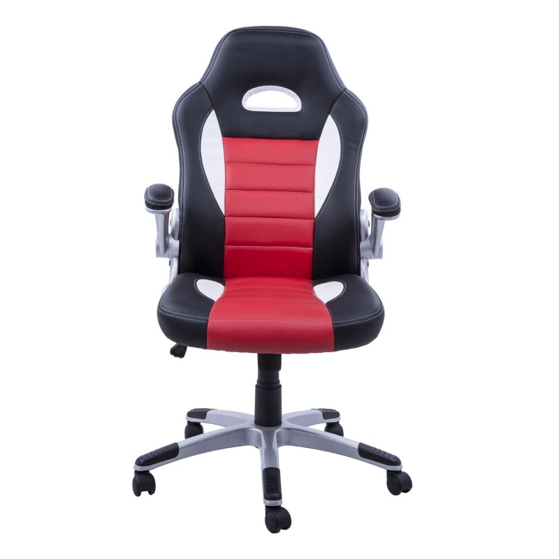 Silla de ordenador JORDAN en piel color negro