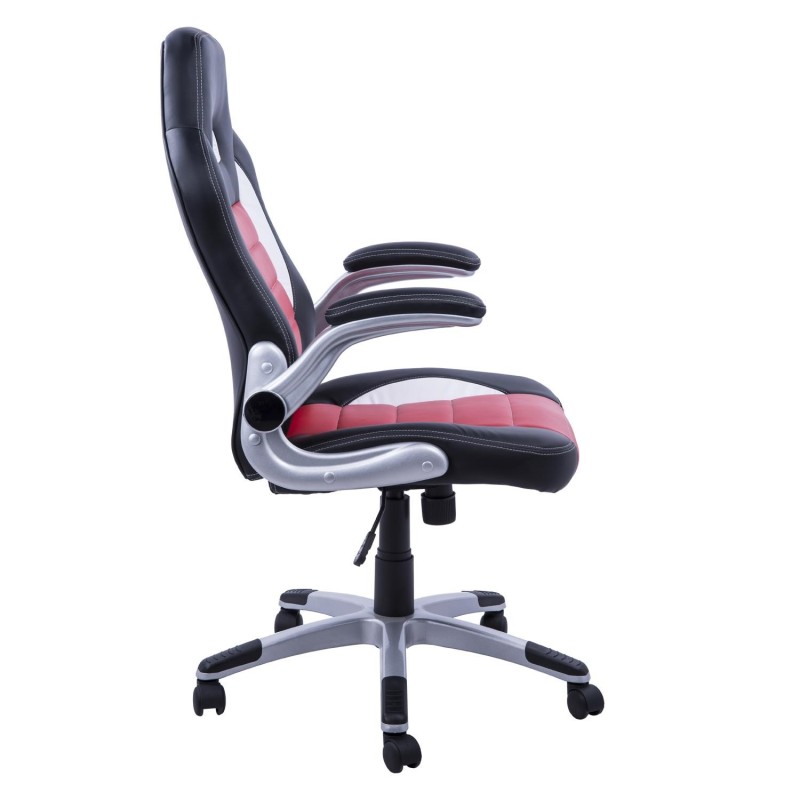 Silla de ordenador JORDAN en piel color negro