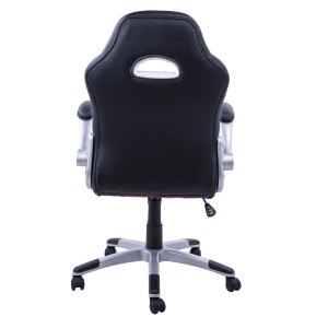 Silla de ordenador JORDAN en piel color negro