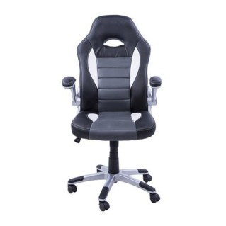 Silla de ordenador JORDAN en piel color negro 2