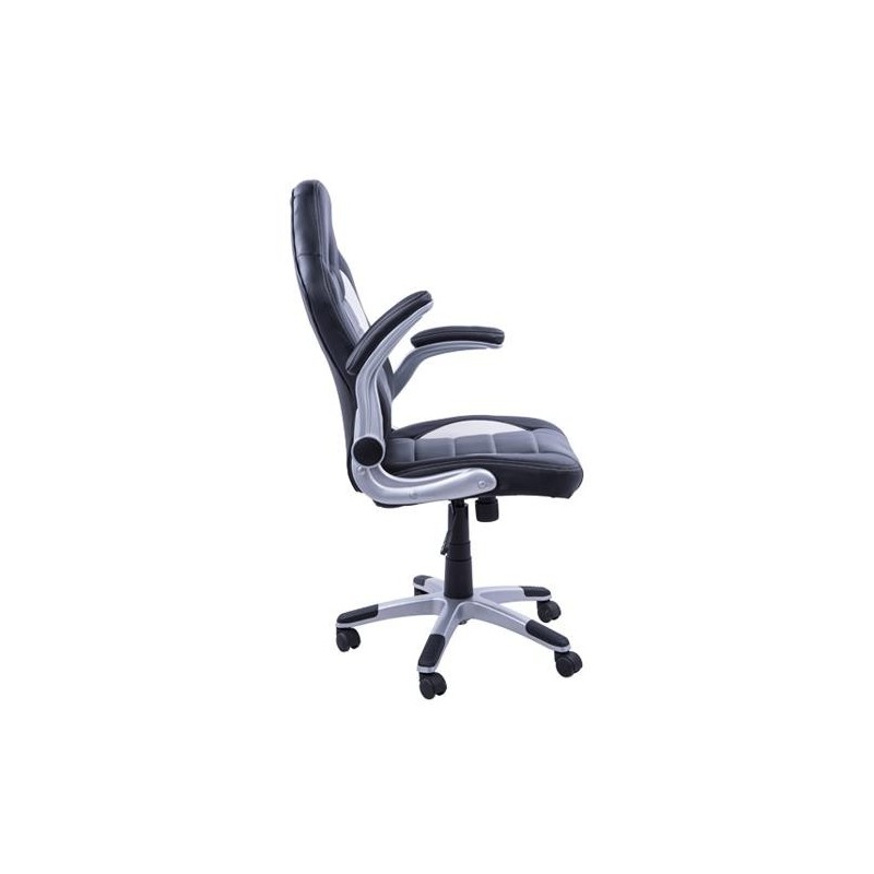 Silla de ordenador JORDAN en piel color negro