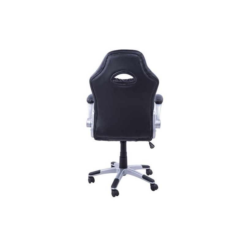 Silla de ordenador JORDAN en piel color negro