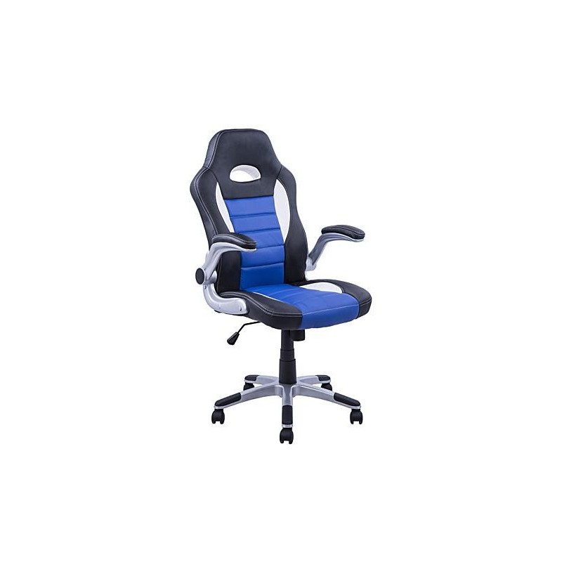 Silla de ordenador JORDAN en piel color negro