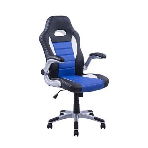Silla de ordenador JORDAN en piel color negro