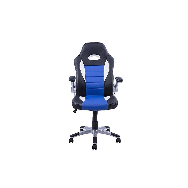 Silla de ordenador JORDAN en piel color negro