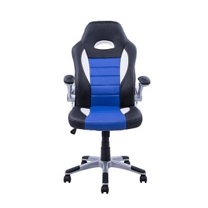 Silla de ordenador JORDAN en piel color negro