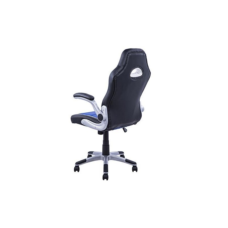 Silla de ordenador JORDAN en piel color negro
