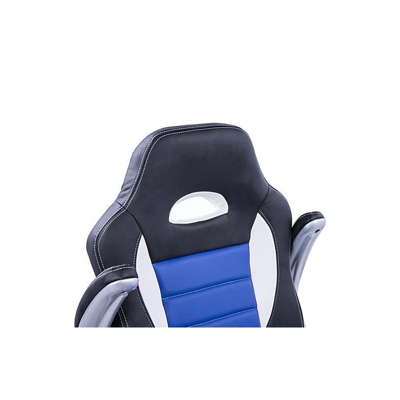 Silla de ordenador JORDAN en piel color negro