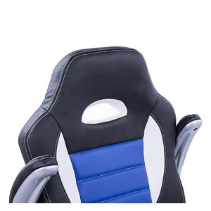 Silla de ordenador JORDAN en piel color negro
