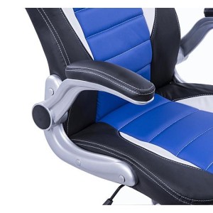 Silla de ordenador JORDAN en piel color negro