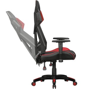 Silla Gaming GAMEPAK en Piel y Malla color Negro