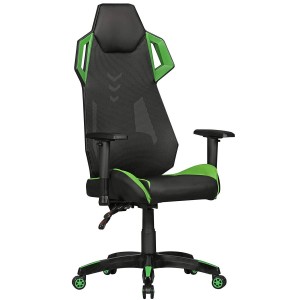 Silla Gaming GAMEPAK en Piel y Malla color Negro