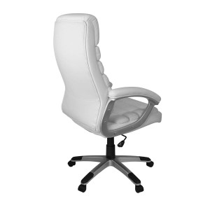 Silla de Oficina VALENCIA en Piel color Negro