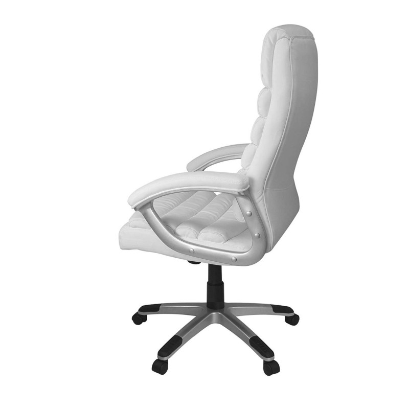 Silla de Oficina VALENCIA en Piel color Negro