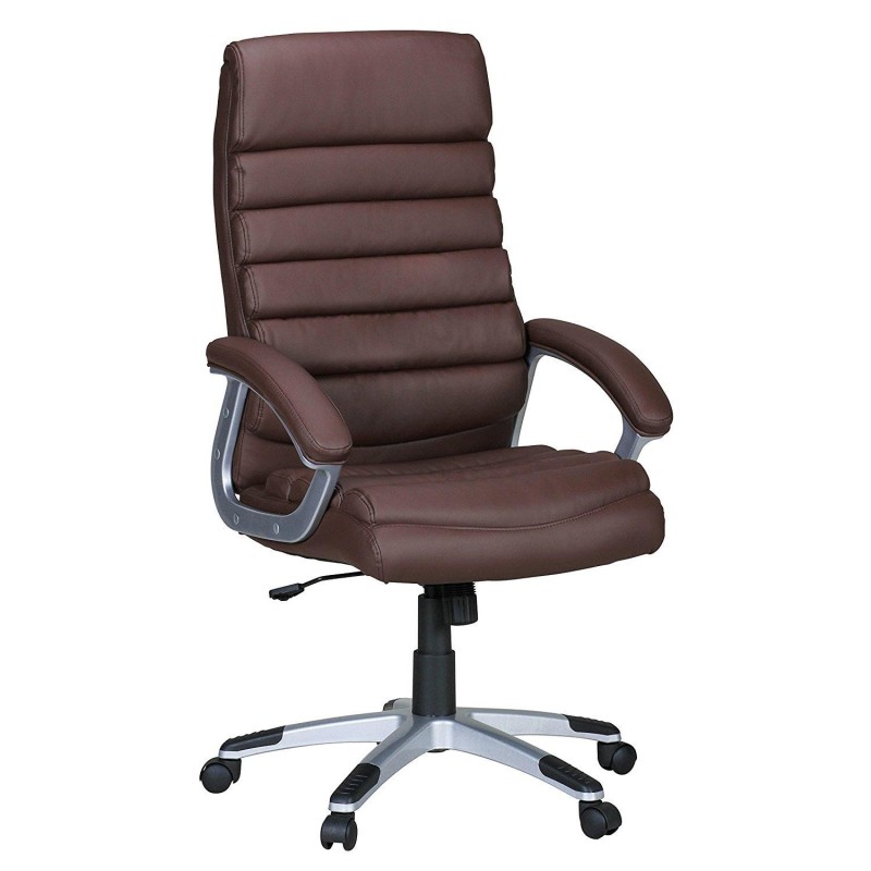 Silla de Oficina VALENCIA en Piel color Negro