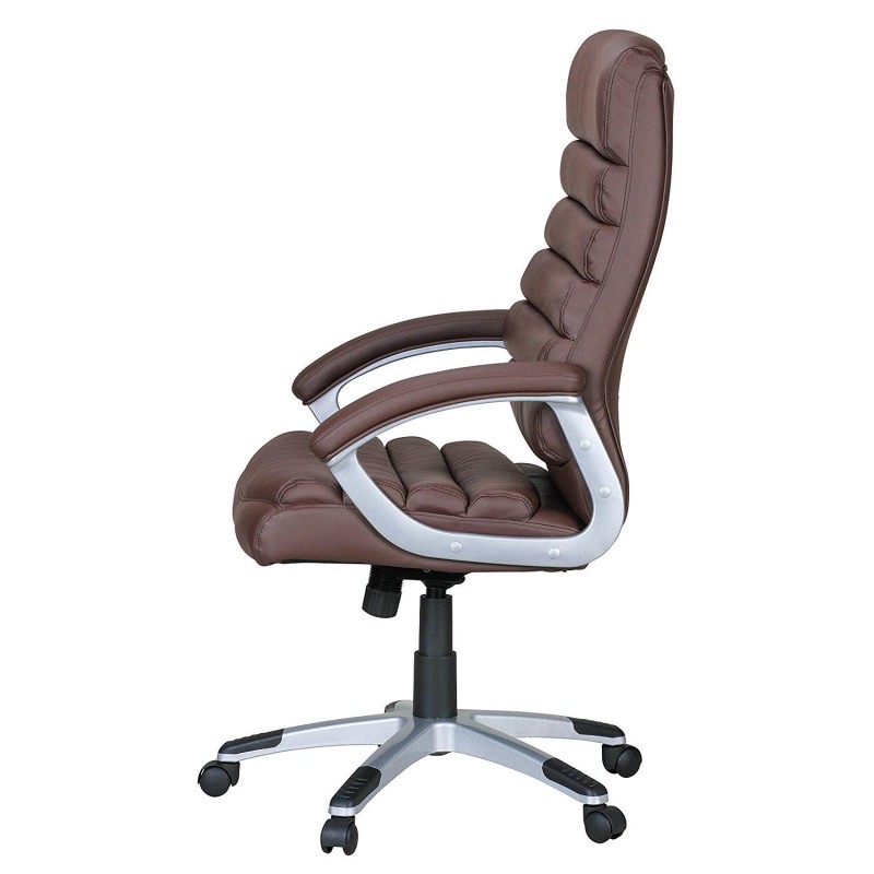 Silla de Oficina VALENCIA en Piel color Negro