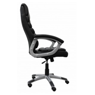 Silla de Oficina VALENCIA en Piel color Negro 2