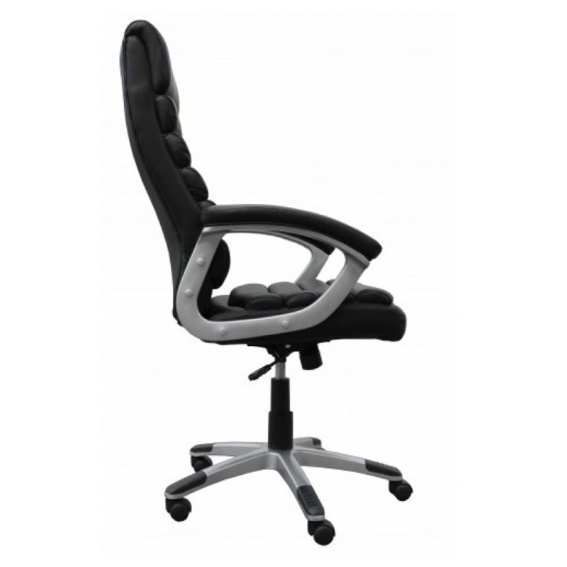 Silla de Oficina VALENCIA en Piel color Negro