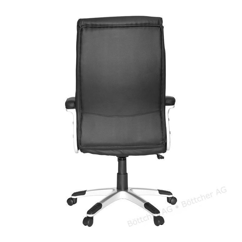Silla de Oficina VALENCIA en Piel color Negro