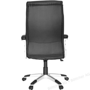 Silla de Oficina VALENCIA en Piel color Negro