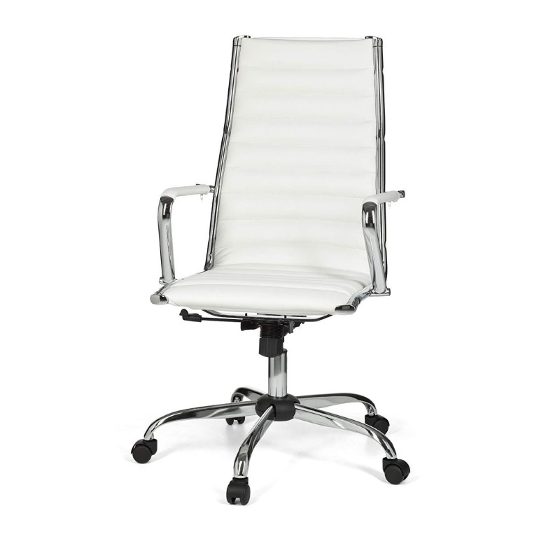 Silla de oficina GREF con respaldo alto en color negro