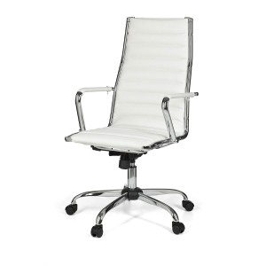 Silla de oficina GREF con respaldo alto en color negro