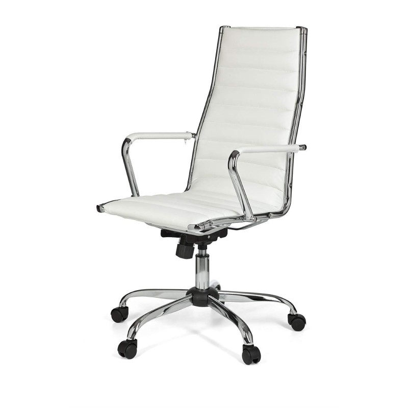 Silla de oficina GREF con respaldo alto en color negro