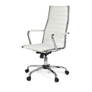Silla de oficina GREF con respaldo alto en color negro