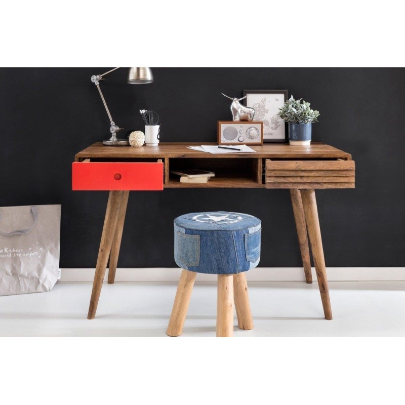 Mesa de Escritorio REPANG, superficie en madera, 117x60x75 cm